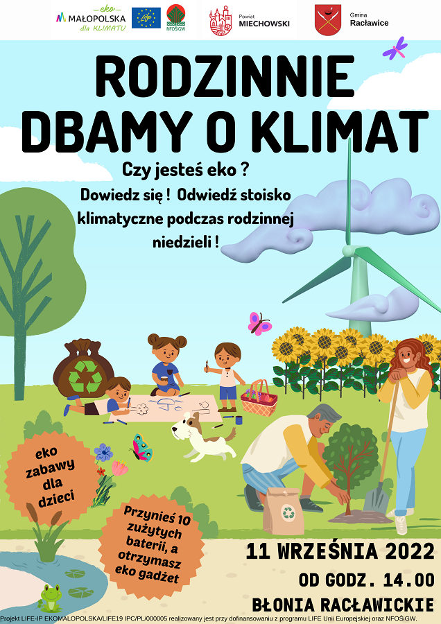 Eko wydarzenie w Racławicach pod hasłem Rodzinnie dbamy o klimat